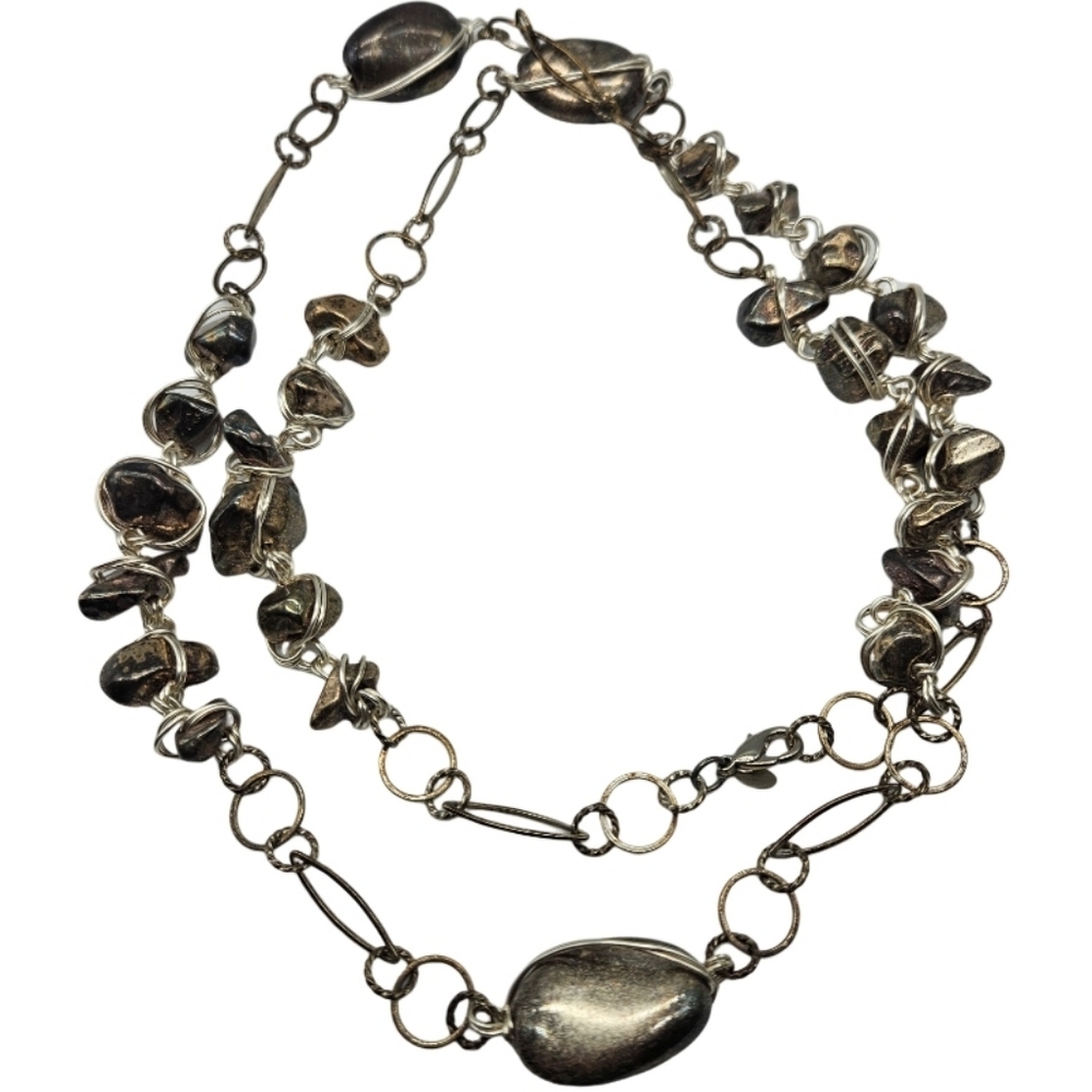ABRA Vintage 22" Chunky Metallic Necklace